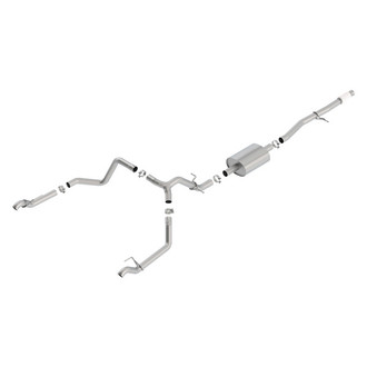 Borla® - S-Type™ 304 SS Cat-Back Exhaust System with Split Rear Exit