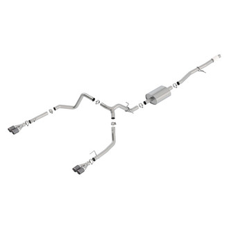 Borla® - S-Type™ 304 SS Cat-Back Exhaust System with Quad Rear Exit