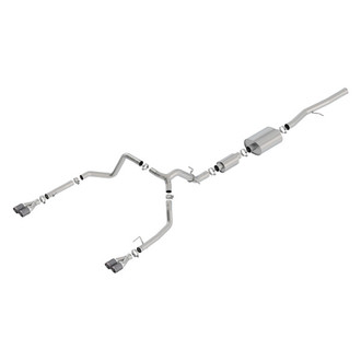 Borla® - S-Type™ 304 SS Cat-Back Exhaust System with Quad Rear Exit