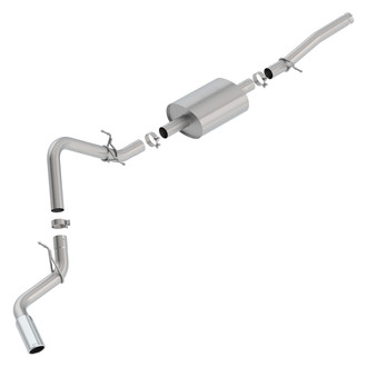 Borla® - S-Type™ 304 SS Cat-Back Exhaust System with Single Side Exit