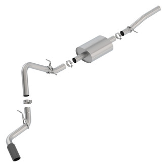 Borla® - S-Type™ 304 SS Cat-Back Exhaust System with Single Side Exit