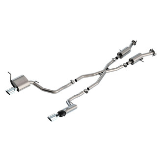 Borla® - S-Type™ 304 SS Cat-Back Exhaust System with Split Rear Exit