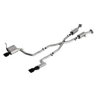Borla® - S-Type™ 304 SS Cat-Back Exhaust System with Split Rear Exit