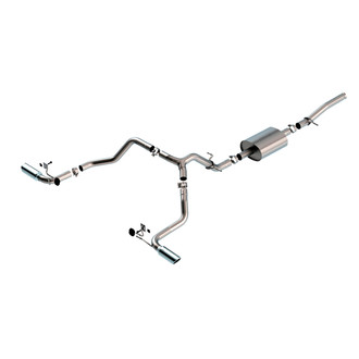 Borla® - S-Type™ 304 SS Cat-Back Exhaust System with Split Side Exit