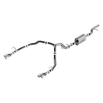 Borla® - S-Type™ 304 SS Cat-Back Exhaust System with Quad Rear Exit