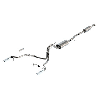 Borla® - Touring™ 304 SS Cat-Back Exhaust System with Split Rear Exit