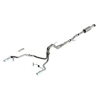 Borla® - ATAK™ 304 SS Cat-Back Exhaust System with Split Rear Exit