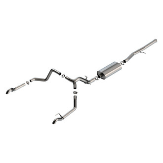 Borla® - Touring™ 304 SS Cat-Back Exhaust System with Split Rear Exit