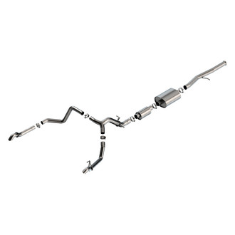 Borla® - S-Type™ 304 SS Cat-Back Exhaust System with Split Rear Exit