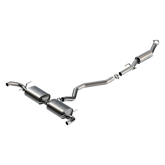 Borla® - S-Type™ 304 SS Cat-Back Exhaust System with Split Rear Exit