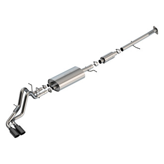 Borla® - S-Type™ 304 SS Cat-Back Exhaust System with Dual Side Exit