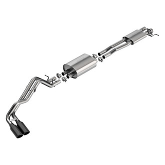 Borla® - S-Type™ 304 SS Cat-Back Exhaust System with Dual Side Exit