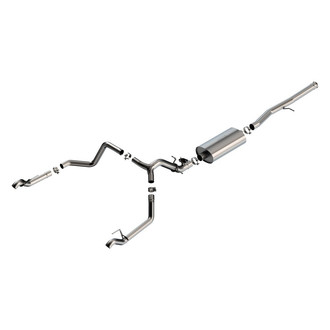 Borla® - Touring™ 304 SS Cat-Back Exhaust System with Split Rear Exit