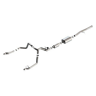 Borla® - S-Type™ 304 SS Cat-Back Exhaust System with Split Rear Exit