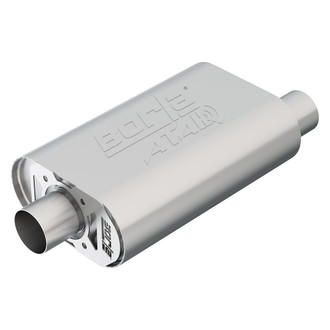 Borla® - ATAK™ Stainless Steel Oval Crate Gray Exhaust Muffler
