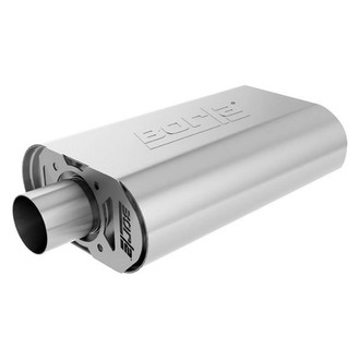 Borla® - ATAK™ Stainless Steel Oval Crate Gray Exhaust Muffler