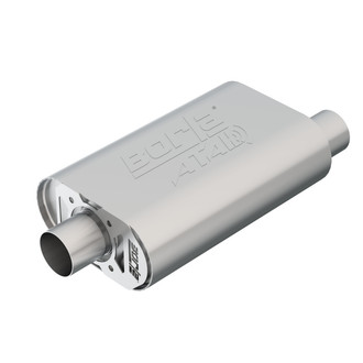 Borla® - ATAK™ Stainless Steel Oval Crate Gray Exhaust Muffler