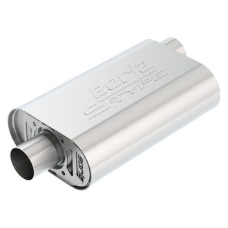 Borla® - S-Type™ Stainless Steel Oval Crate Gray Exhaust Muffler