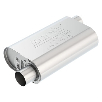 Borla® - ATAK™ Stainless Steel Oval Crate Gray Exhaust Muffler