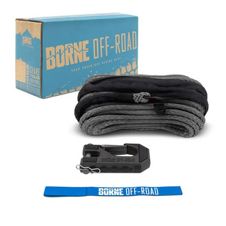 Borne Off-Road® - Synthetic Winch Rope, Hook and Tether Strap
