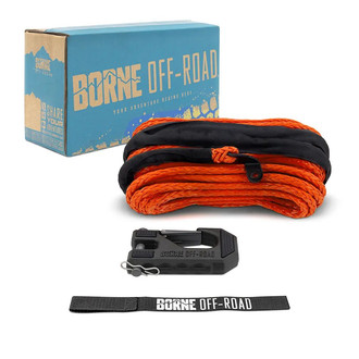 Borne Off-Road® - Synthetic Winch Rope, Hook and Tether Strap