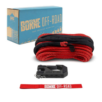 Borne Off-Road® - Synthetic Winch Rope, Hook and Tether Strap