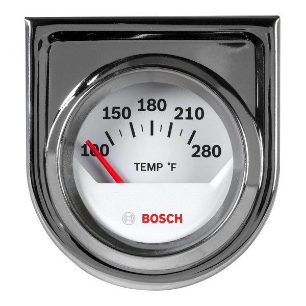 Bosch® - Style Line Series 2" Electrical Water/Oil Temperature Gauge, White, 100-280 F