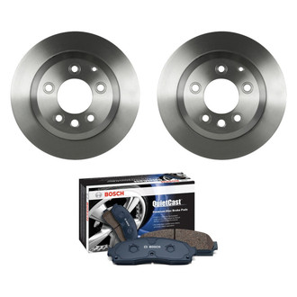 Bosch® - QuietCast™ Premium Rear Brake Kit with Organic Pads
