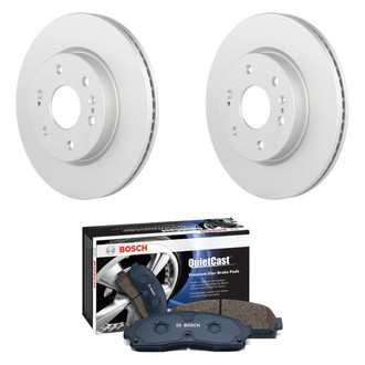 Bosch® - QuietCast™ Premium Front Brake Kit with Semi-Metallic Pads