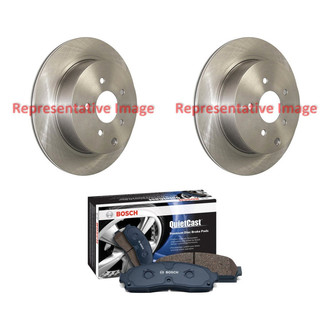 Bosch® - QuietCast™ Premium Rear Brake Kit with Organic Pads
