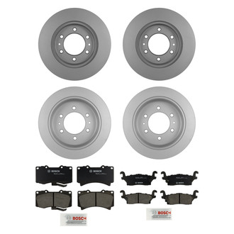 Bosch® - QuietCast™ Premium Front and Rear Brake Kit with Ceramic Pads