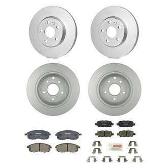 Bosch® - QuietCast™ Premium Front and Rear Brake Kit with Ceramic Pads