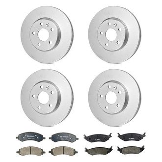 Bosch® - QuietCast™ Premium Front and Rear Brake Kit with Organic Pads