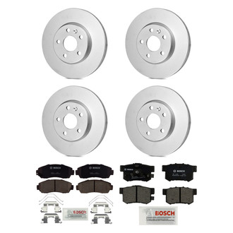 Bosch® - QuietCast™ Premium Front and Rear Brake Kit with Ceramic Pads