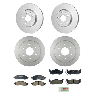 Bosch® - QuietCast™ Premium Front and Rear Brake Kit with Ceramic Pads