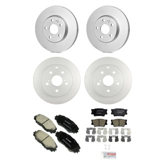 Bosch® - QuietCast™ Premium Front and Rear Brake Kit with Ceramic Pads