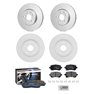 Bosch® - QuietCast™ Premium Front and Rear Brake Kit with Ceramic Pads