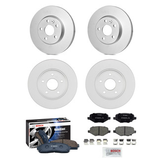 Bosch® - QuietCast™ Premium Front and Rear Brake Kit with Ceramic Pads