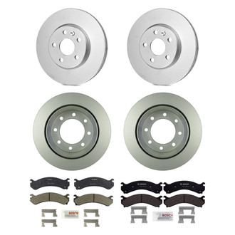 Bosch® - QuietCast™ Premium Front and Rear Brake Kit with Ceramic Pads