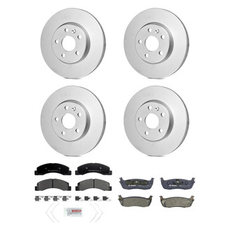 Bosch® - QuietCast™ Premium Front and Rear Brake Kit with Organic Pads