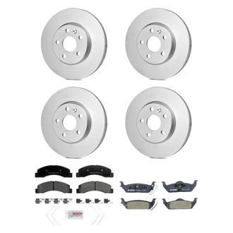 Bosch® - QuietCast™ Premium Front and Rear Brake Kit with Organic Pads