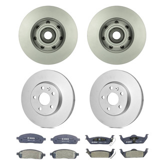 Bosch® - QuietCast™ Premium Front and Rear Brake Kit with Organic Pads