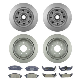 Bosch® - QuietCast™ Premium Front and Rear Brake Kit with Organic Pads