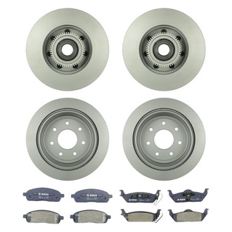 Bosch® - QuietCast™ Premium Front and Rear Brake Kit with Organic Pads