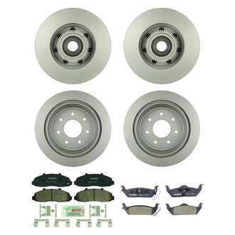 Bosch® - QuietCast™ Premium Front and Rear Brake Kit with Organic Pads