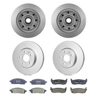 Bosch® - QuietCast™ Premium Front and Rear Brake Kit with Organic Pads