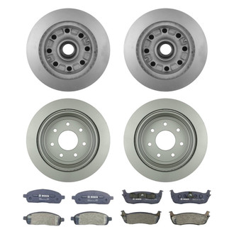 Bosch® - QuietCast™ Premium Front and Rear Brake Kit with Organic Pads