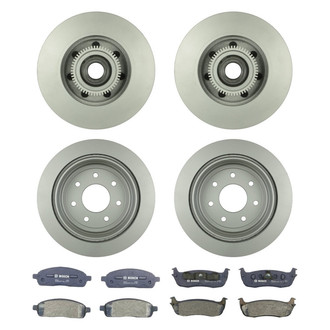 Bosch® - QuietCast™ Premium Front and Rear Brake Kit with Organic Pads