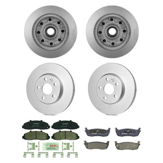Bosch® - QuietCast™ Premium Front and Rear Brake Kit with Organic Pads