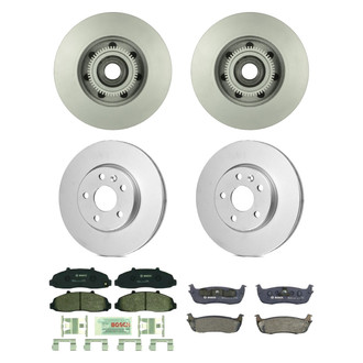 Bosch® - QuietCast™ Premium Front and Rear Brake Kit with Organic Pads